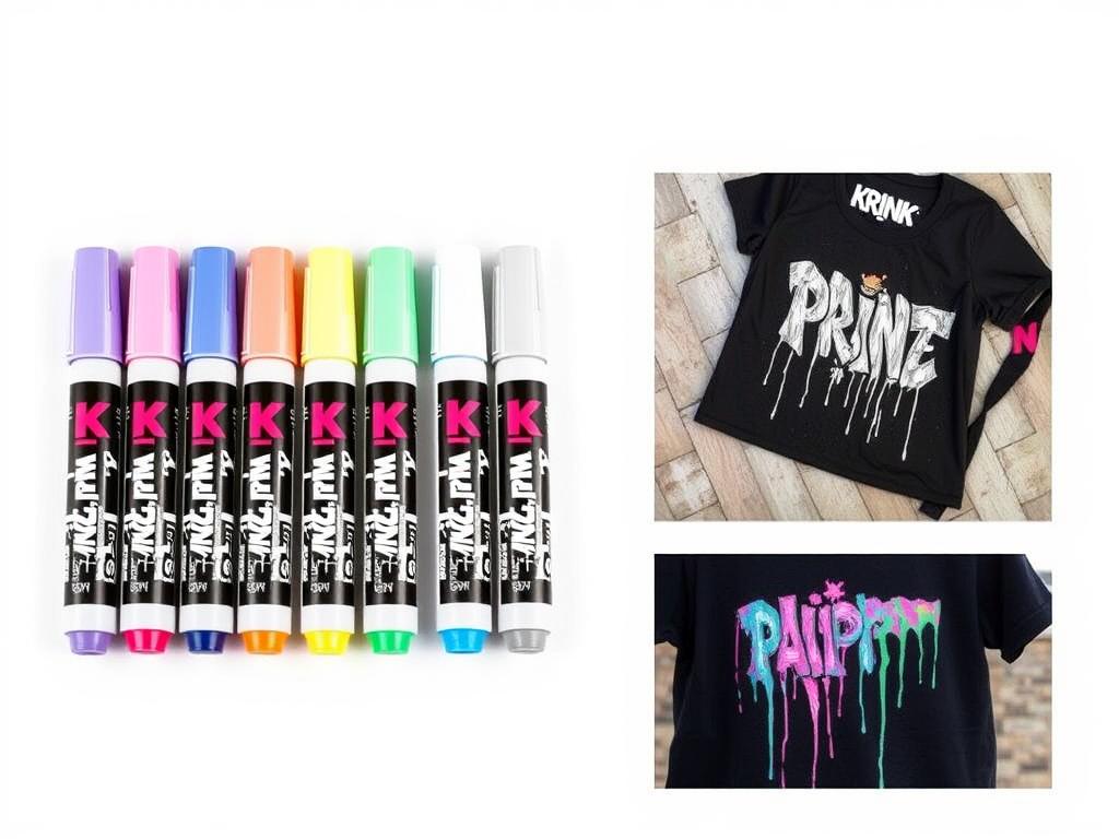 Krink K-42 Paint Markers with examples of urban art and customized items