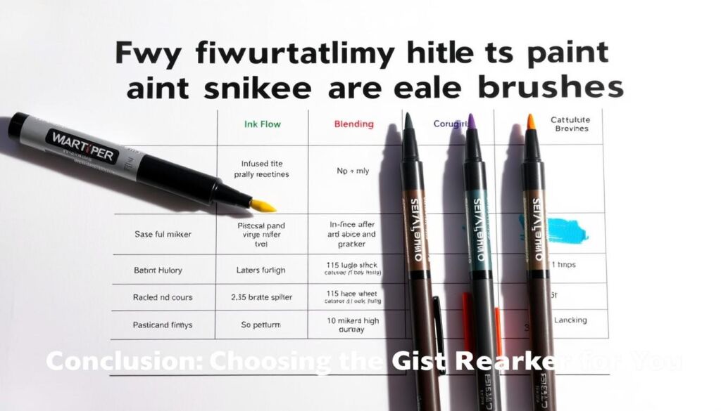 markers that paint comparison chart