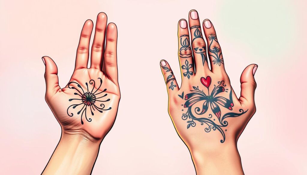 temporary tattoos vs. ink