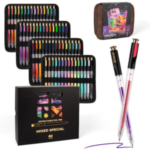60 Colors Large Capacity Multicolor Gel Ink Pens