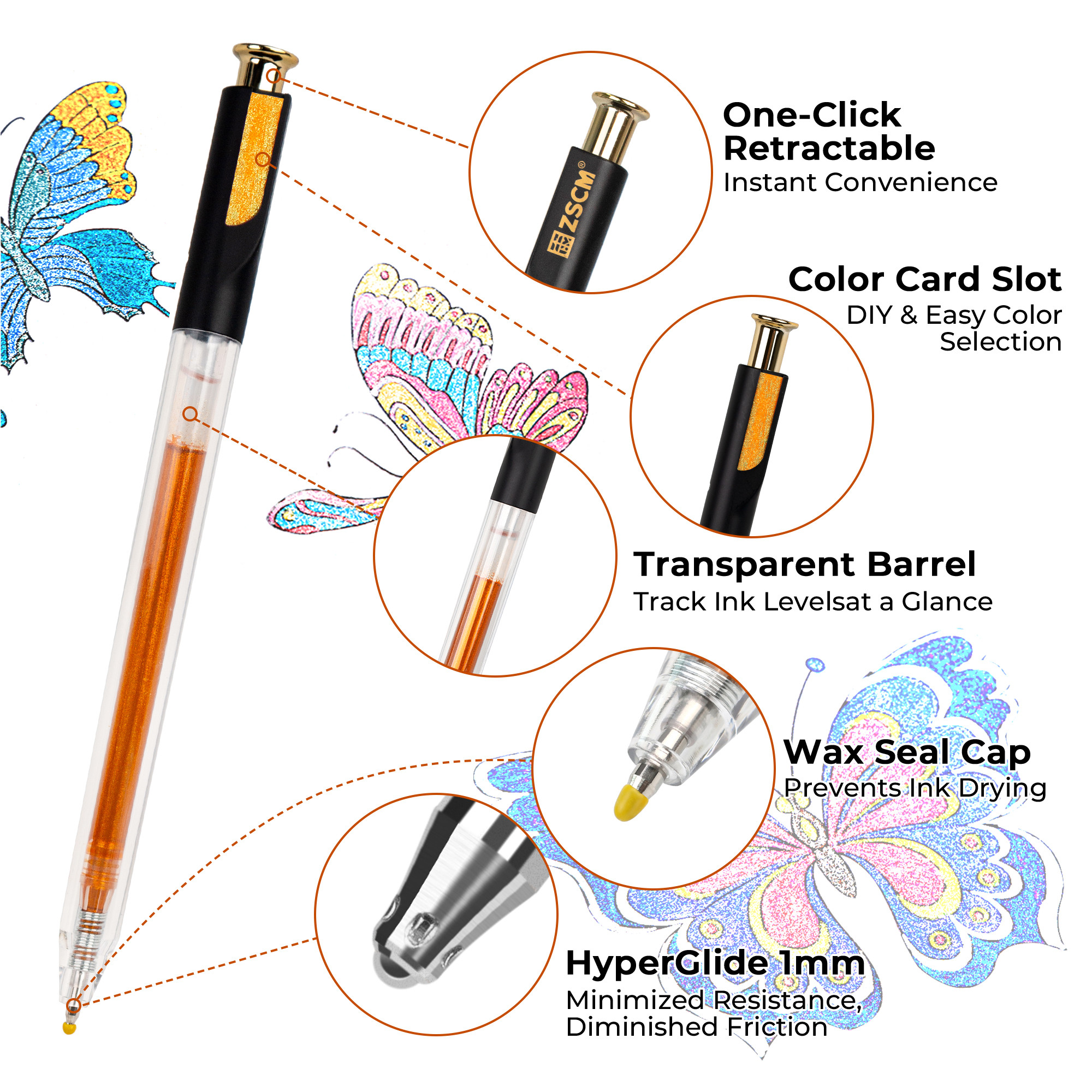 12 Colors Large Capacity Metallic