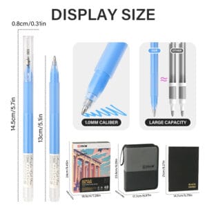 Black Paper Sketchbook & 48 Colors Acrylic Gel Pens for Drawing