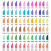 Bolígrafos de gel metálico y brillantina multicolor de gran capacidad – 72 colores