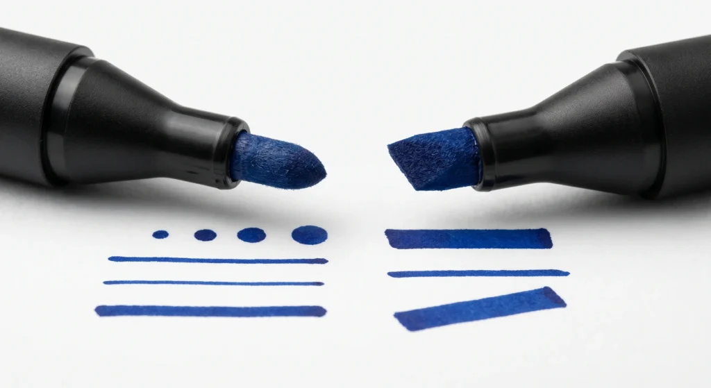 best paper for marker art comparison showing bleed and feathering