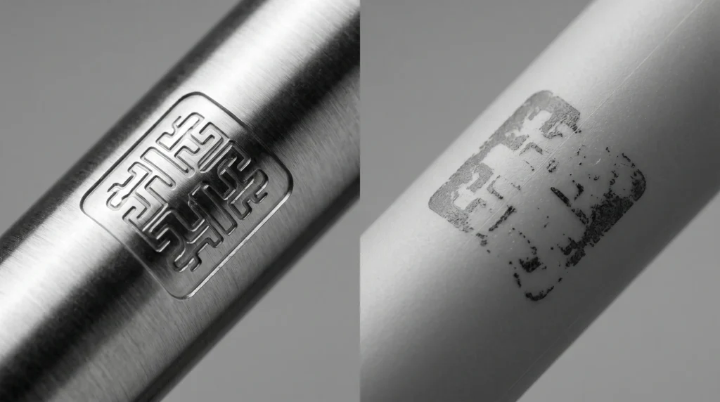  Laser engraving vs pad printing durability comparison on custom engraved pens