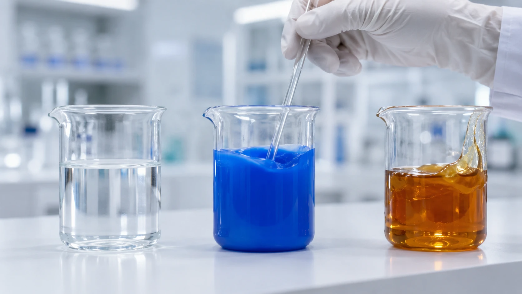 Marker pen ink formulation laboratory showing solvent colorant and resin components