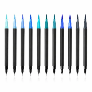 12 Pack Blue Duo Tip Marker Pens