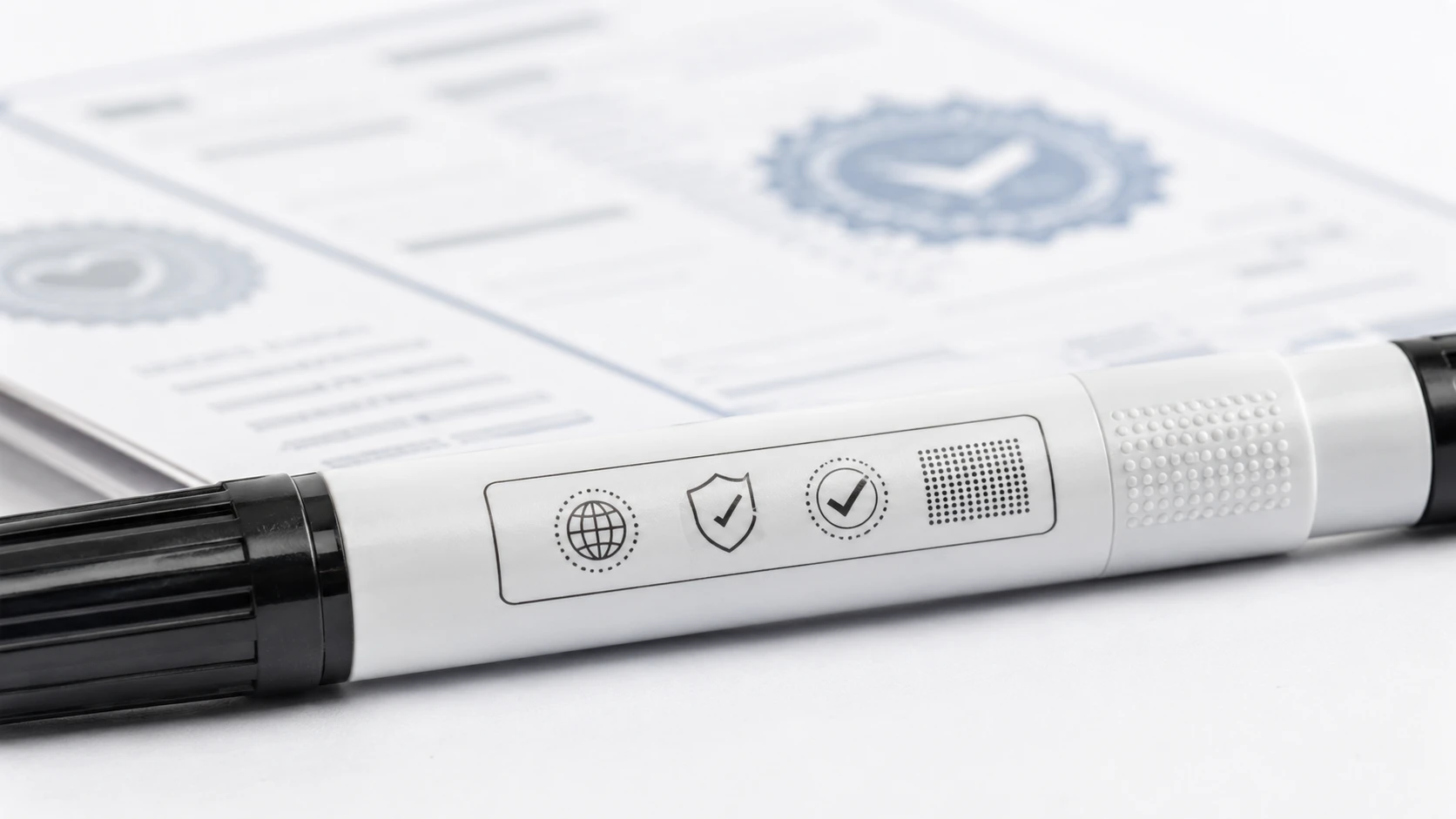 Marker pen ASTM D4236 EN71 compliance label