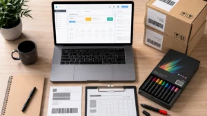 Amazon FBA pen sellers factory to warehouse workflow