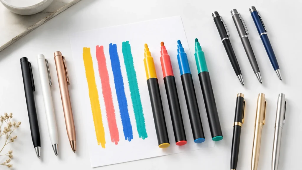 Acrylic marker and gel pen OEM factory collection