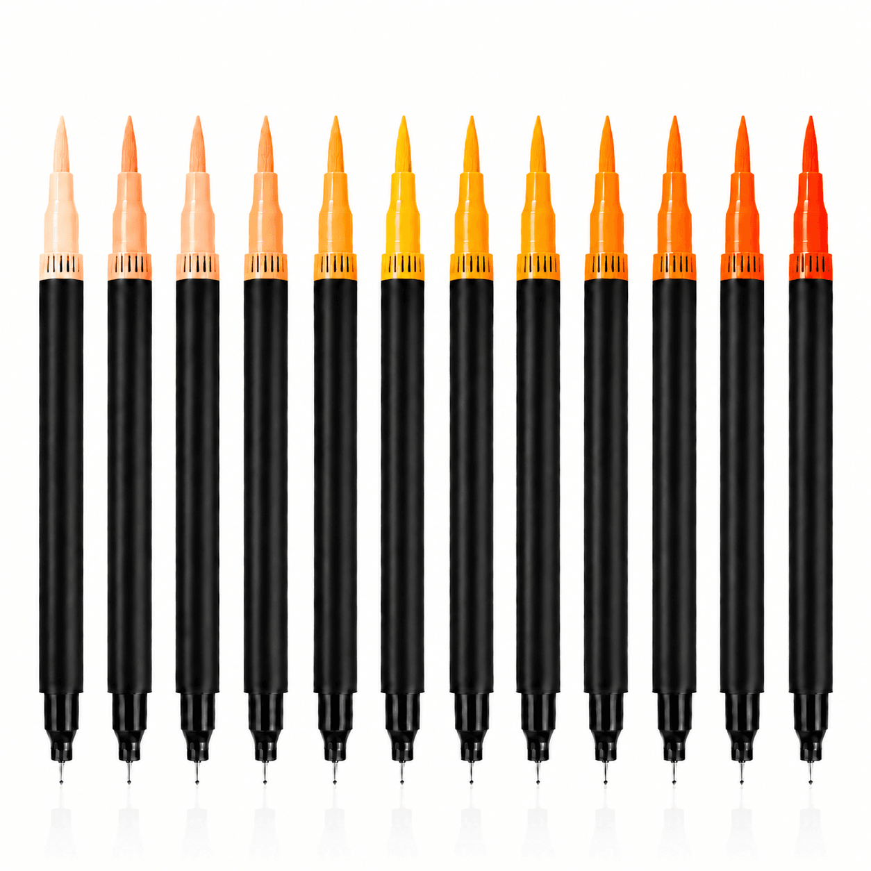 Orange Duo Tip Brush Marker