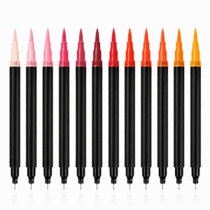 Red Duo Tip Brush Marker