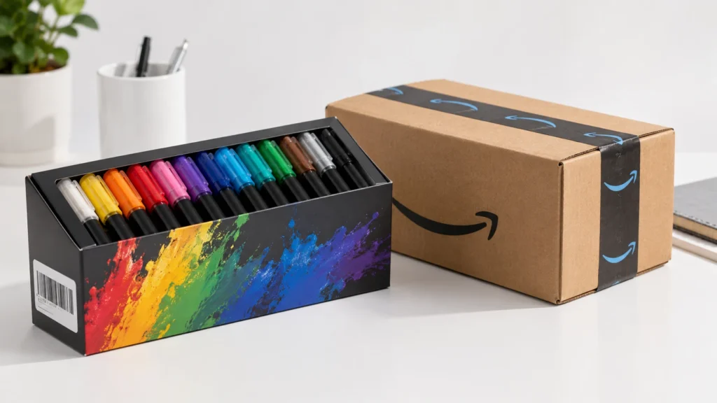 Source acrylic markers China FBA custom packaging