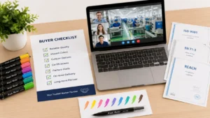 Custom acrylic markers manufacturer OEM buyer checklist evaluation