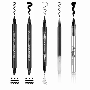 Black Acrylic Ink Pens