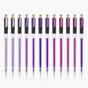 Purple Glitter Gel Pens