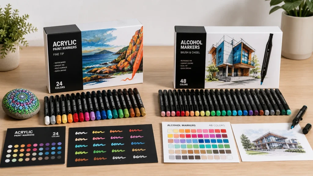 Two marker product lines for craft and illustration buyers