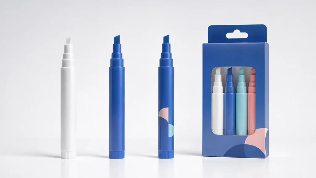 Acrylic marker customization tiers barrel logo packaging