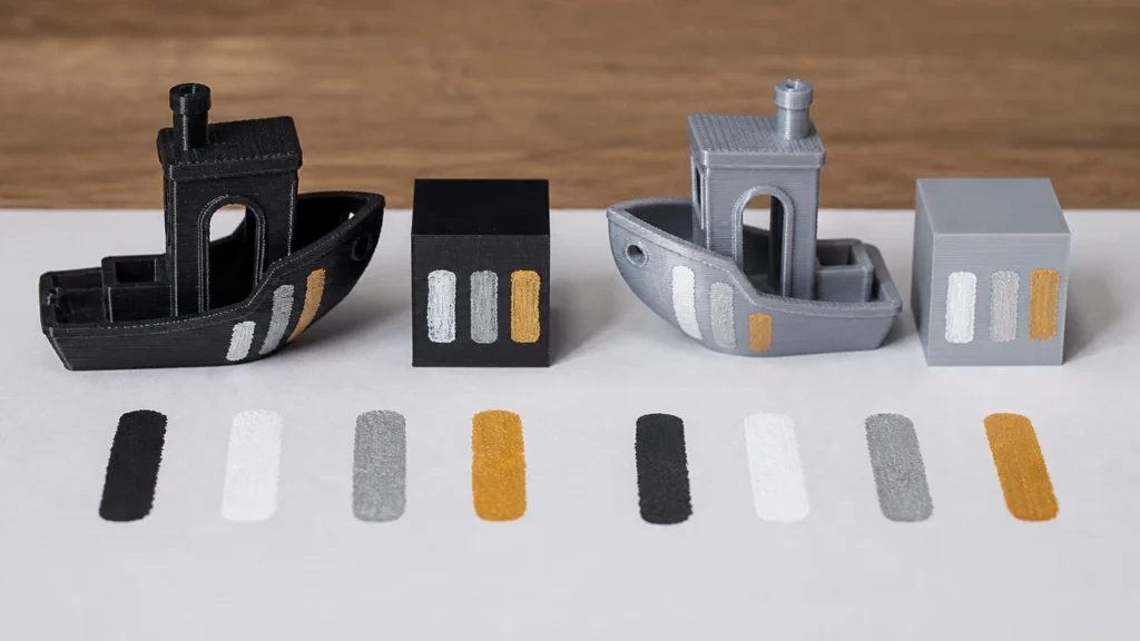  Acrylic and oil-based marker tests on 3D printed plastic parts