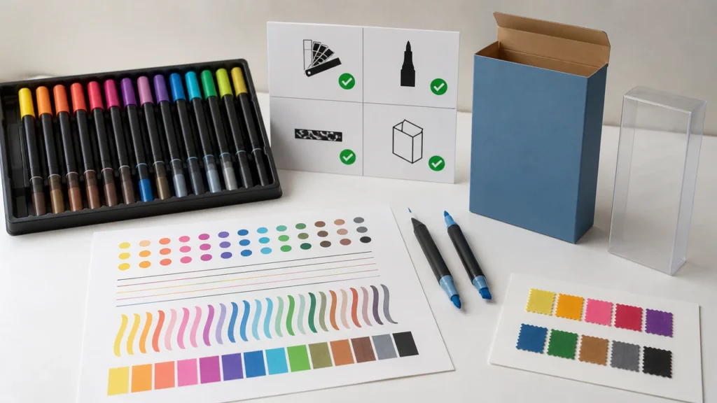 Custom marker set packaging format comparison