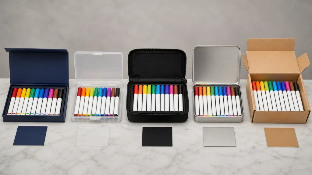 Custom marker color master and physical swatch chart