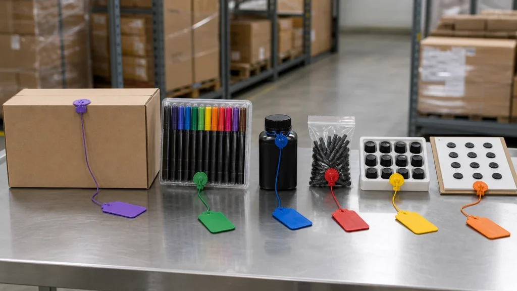 Marker lot traceability from export carton to raw materials
