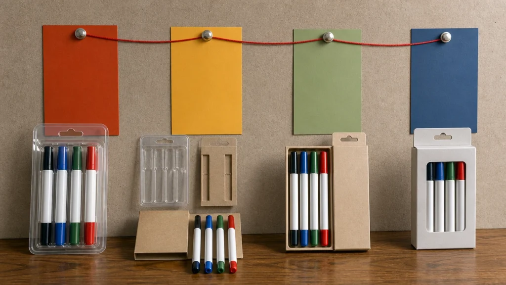 Component map for marker packaging under EU PPWR