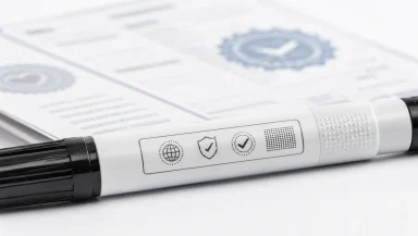 Marker pen ASTM D4236 EN71 compliance label